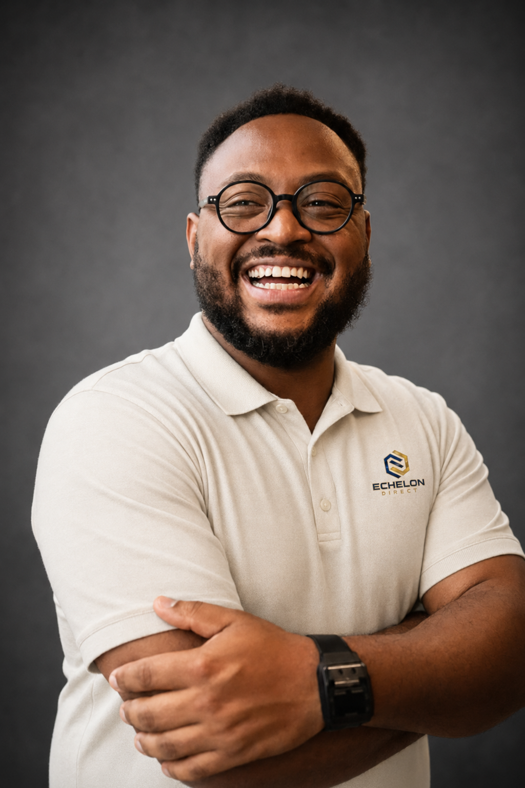 Jeremiah Reed in an Echelon Direct polo